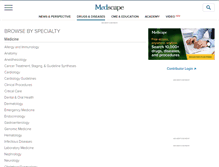 Tablet Screenshot of emedicine.medscape.com